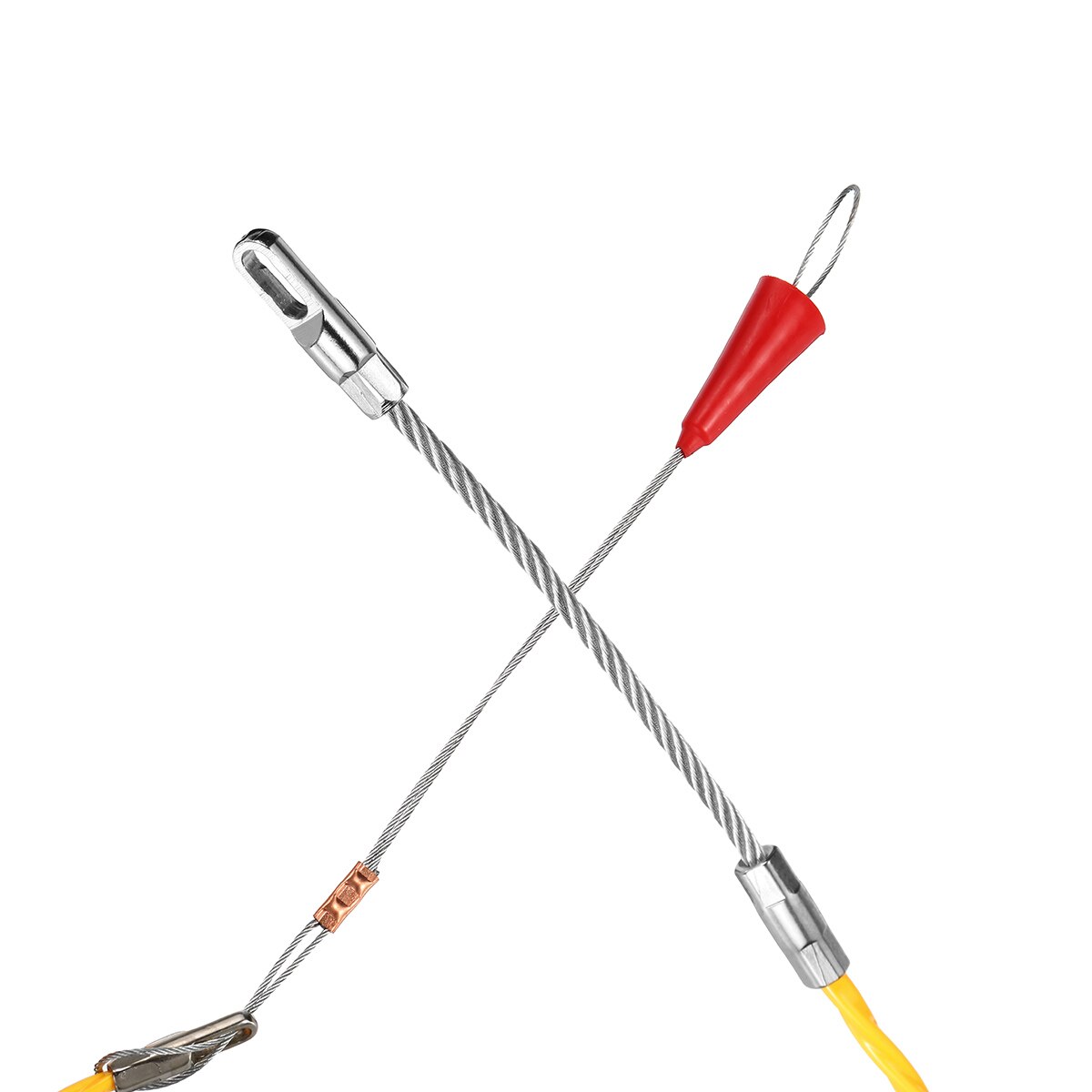 Professionele 3/4Mm 10/20/30M Glasvezel Elektrische Kabel Tape Leiding Duct Kabel Push Puller gereedschap Wiel Duwen Voor Bedrading Instal