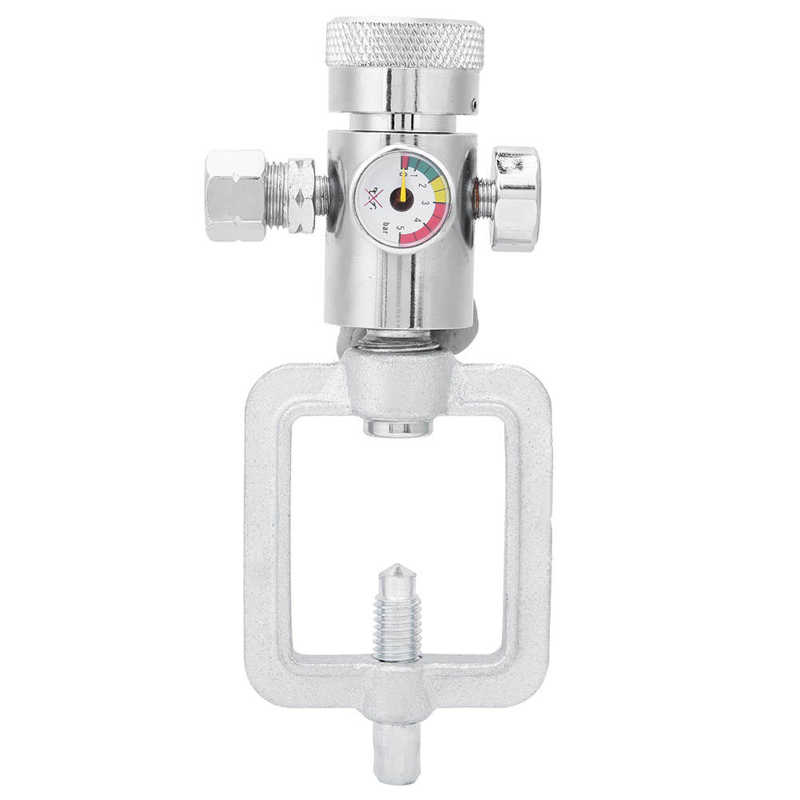 Air Pressure Regulator Alloy Chrome-Plated Acetylene Pressure Reducer Acetylene Pressure Gauge Regulator