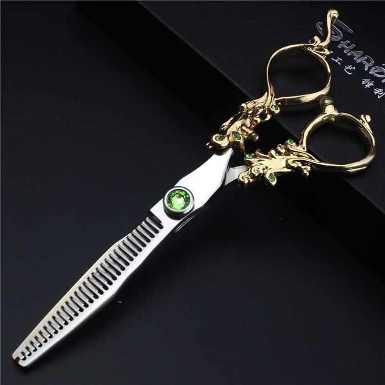 5.5/6/7 Inch Pet Scissors Dog Grooming Scissors for Groomer Japan Cutting Shears Sharp Edge Animals Haircut Logo Engraving: 6inch jlh- thinning