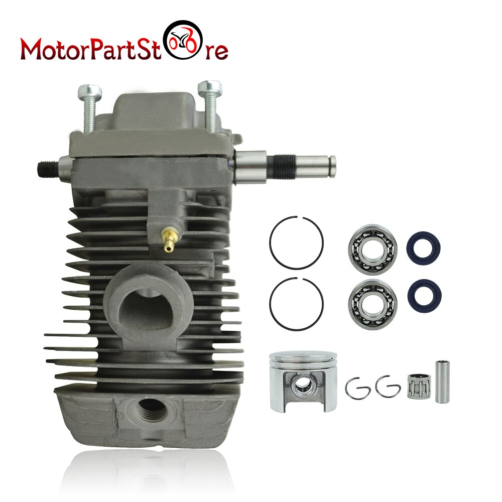 Flypig 42.5mm boring motor motor cylinder stempel krumtapaksel passer til stihl 023 025 ms 230 ms 250 1123 020 1209 1123 030 0408