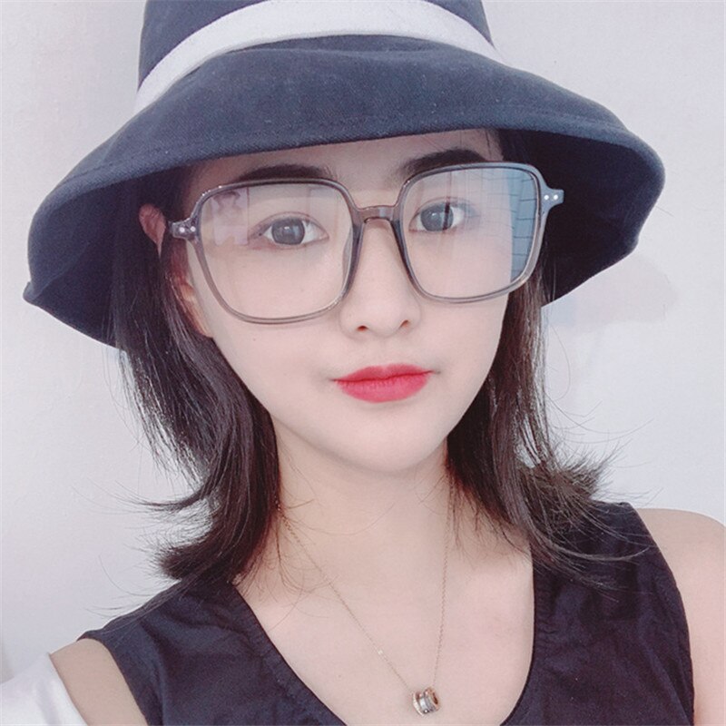 Square Glasses Anti Blue Light Block Eyeglasses Women Optical Frame Transparent Female Eyewear Men Filter Reduces Male