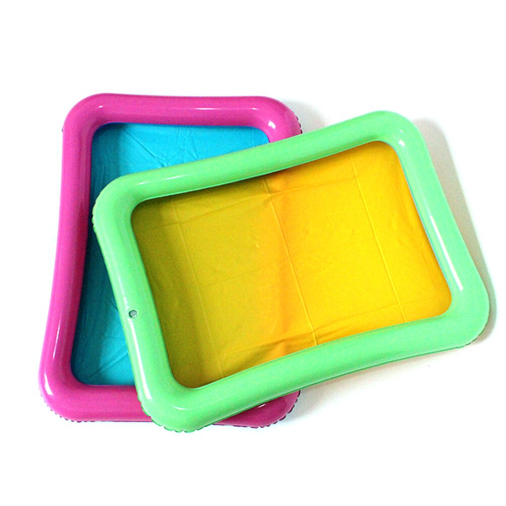 Juguete arenero inflable, bandeja de arena inflable multifunción para niños, juego interior, arcilla de arena, Color, juguetes de barro, accesorios