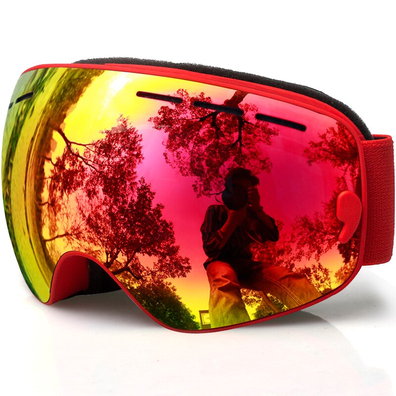 Óculos de esqui para crianças, óculos para meninos e meninas, proteção uv/neve, multi cores/duplo, anti-neblina, snowboard, ski