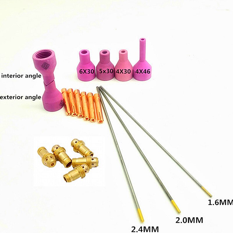 20pcs QQ150150a TIG welding accessories with tungsten needle copper