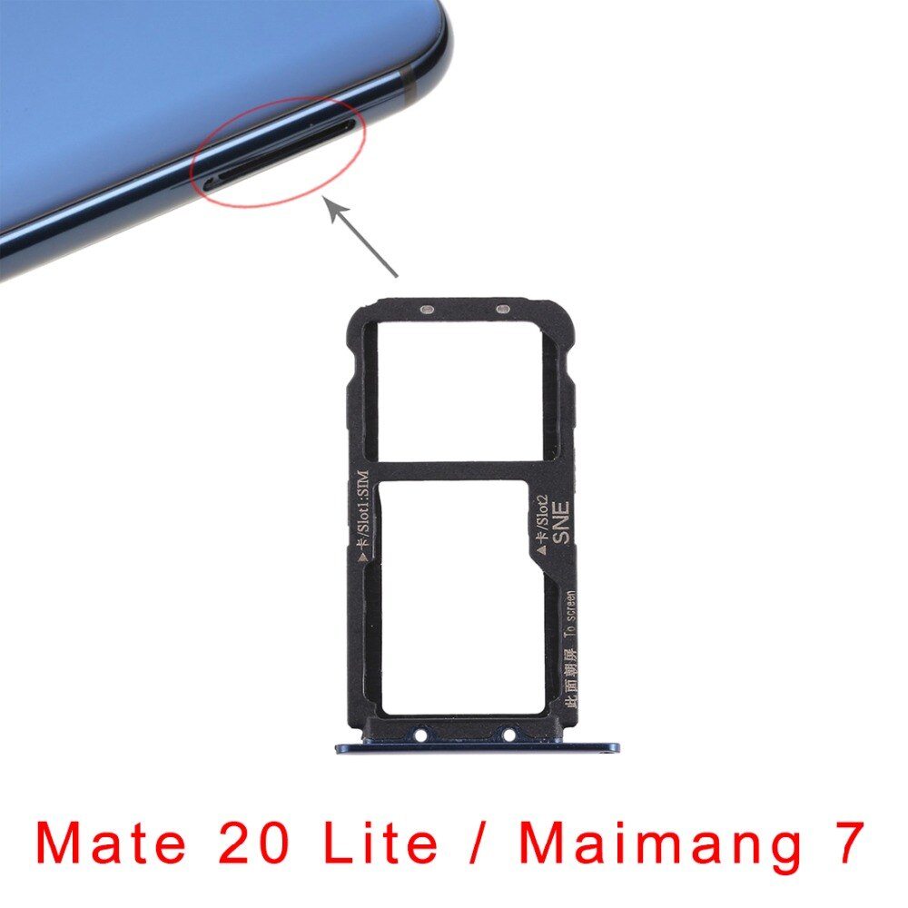 SIM Karte Tablett für Huawei P Clever + Nova 3i's Kamerad 20 Lite's Maimang 7