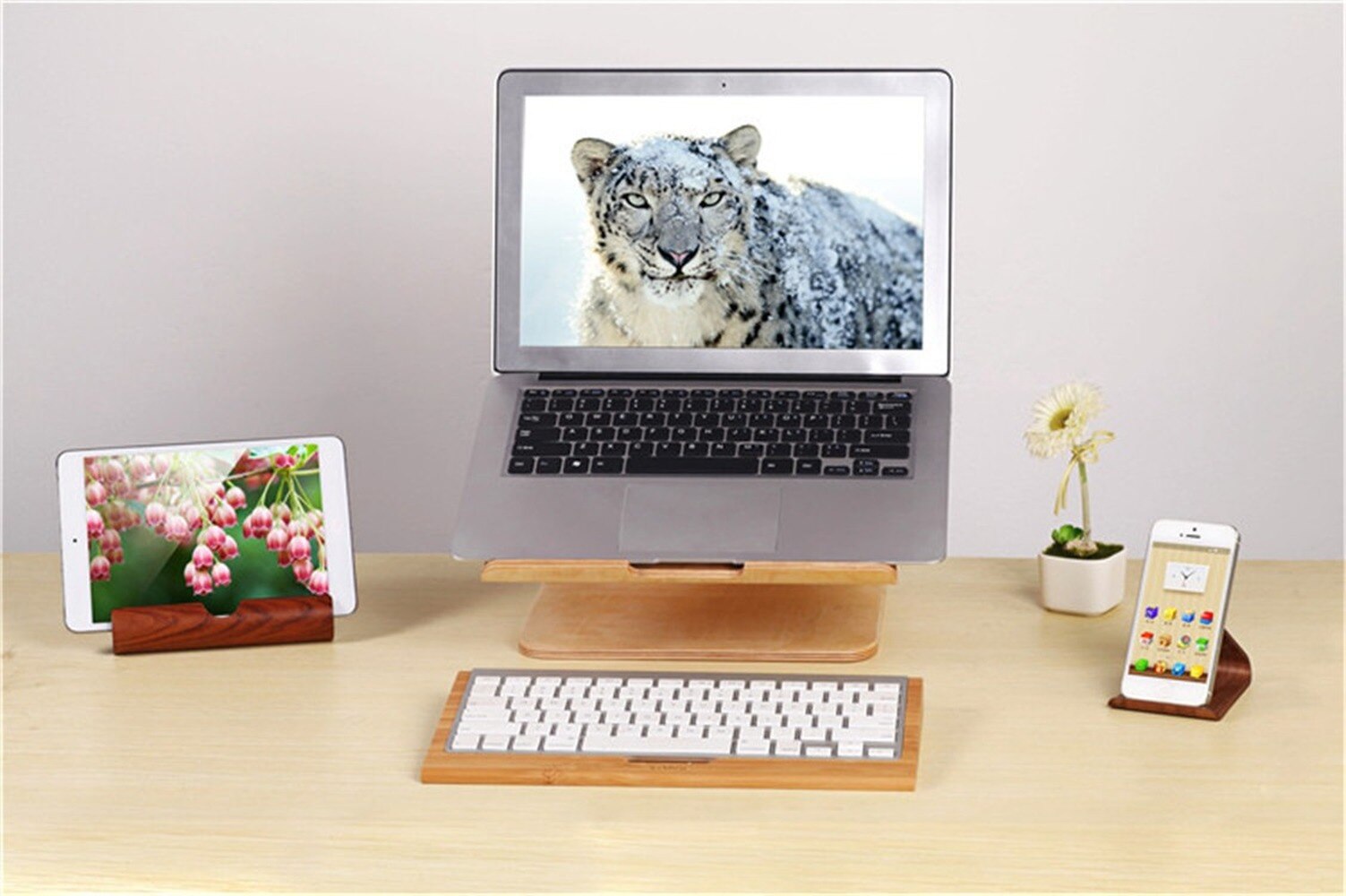 Newest Laptop Cooling Pad Walnut Birch macbook cooling base wooden laptop cooling bracket Laptop universal