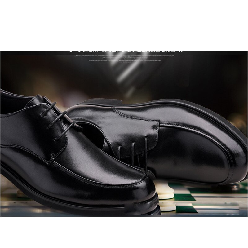 Reetene oxford sko til mænd kjole sko rund tå business bryllup mænd formelle sko slidstærke retro sko herre