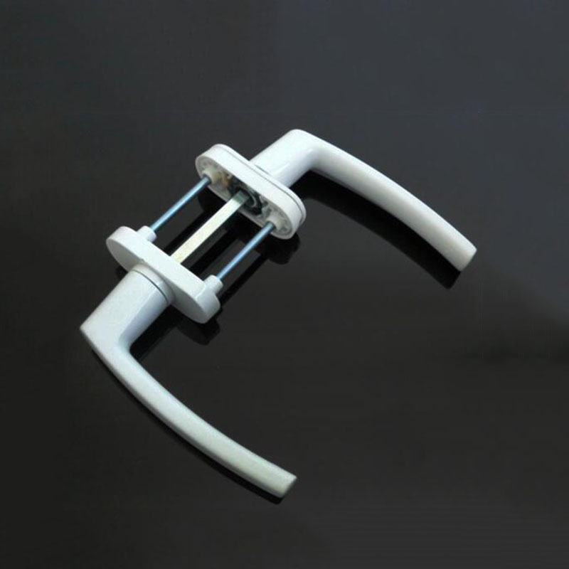 Plastic Steel Double-sided Door Handle Lock Sliding Push Door Handle 53-63MM Indoor Door Handle