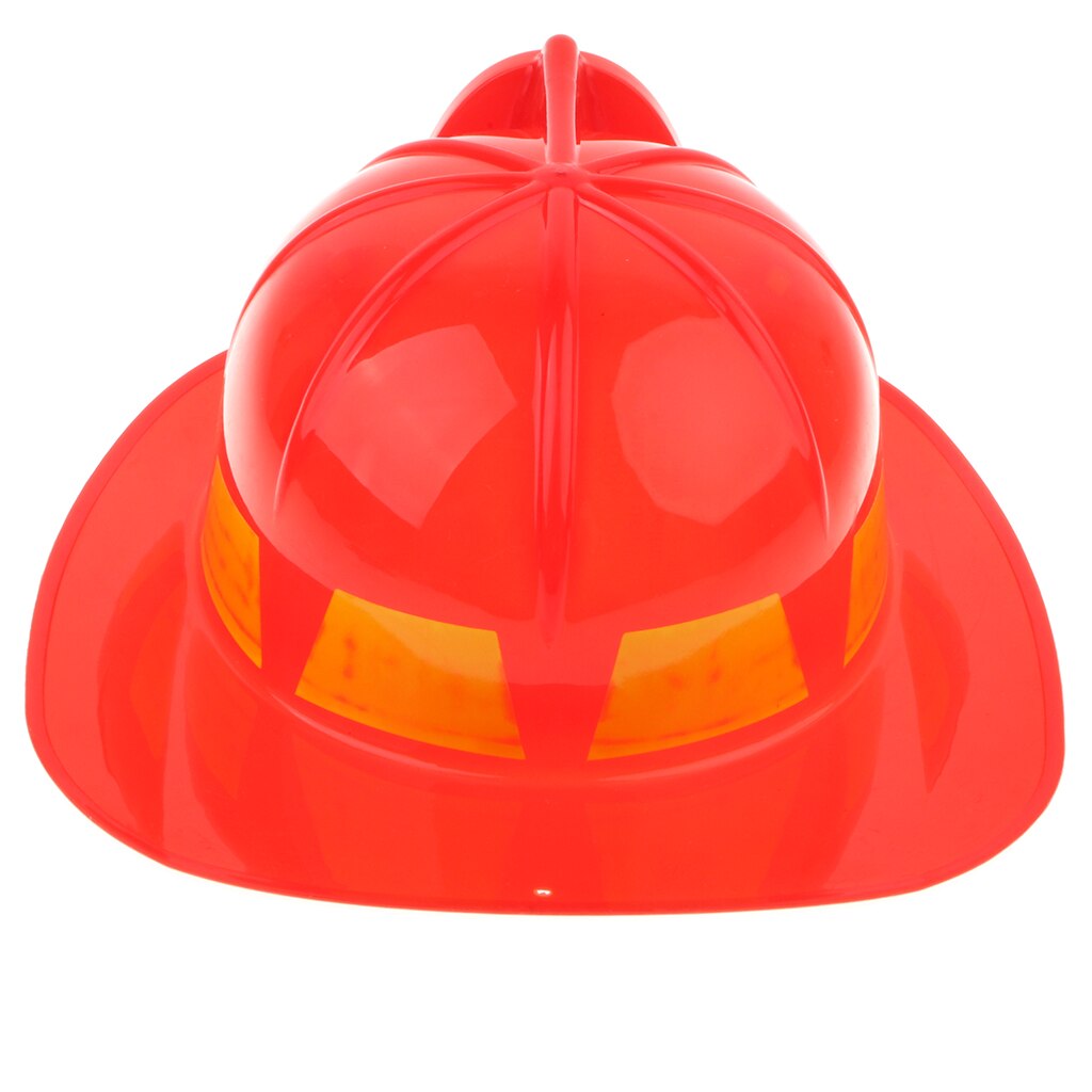 Børn brandmand chef sikkerhedshjelm brandmand hat rollespil legetøj tilbehør til kjole - rød