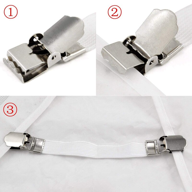 4 x fixations pour housse de table à repasser élastique
