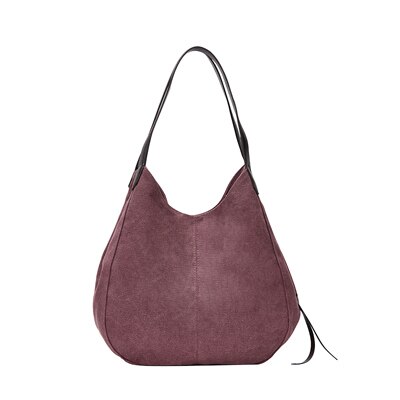 DIDA BEAR femmes toile sacs à main femme Hobos unique sacs à bandoulière Vintage solide multi-poches dames Totes Bolsas: Rouge