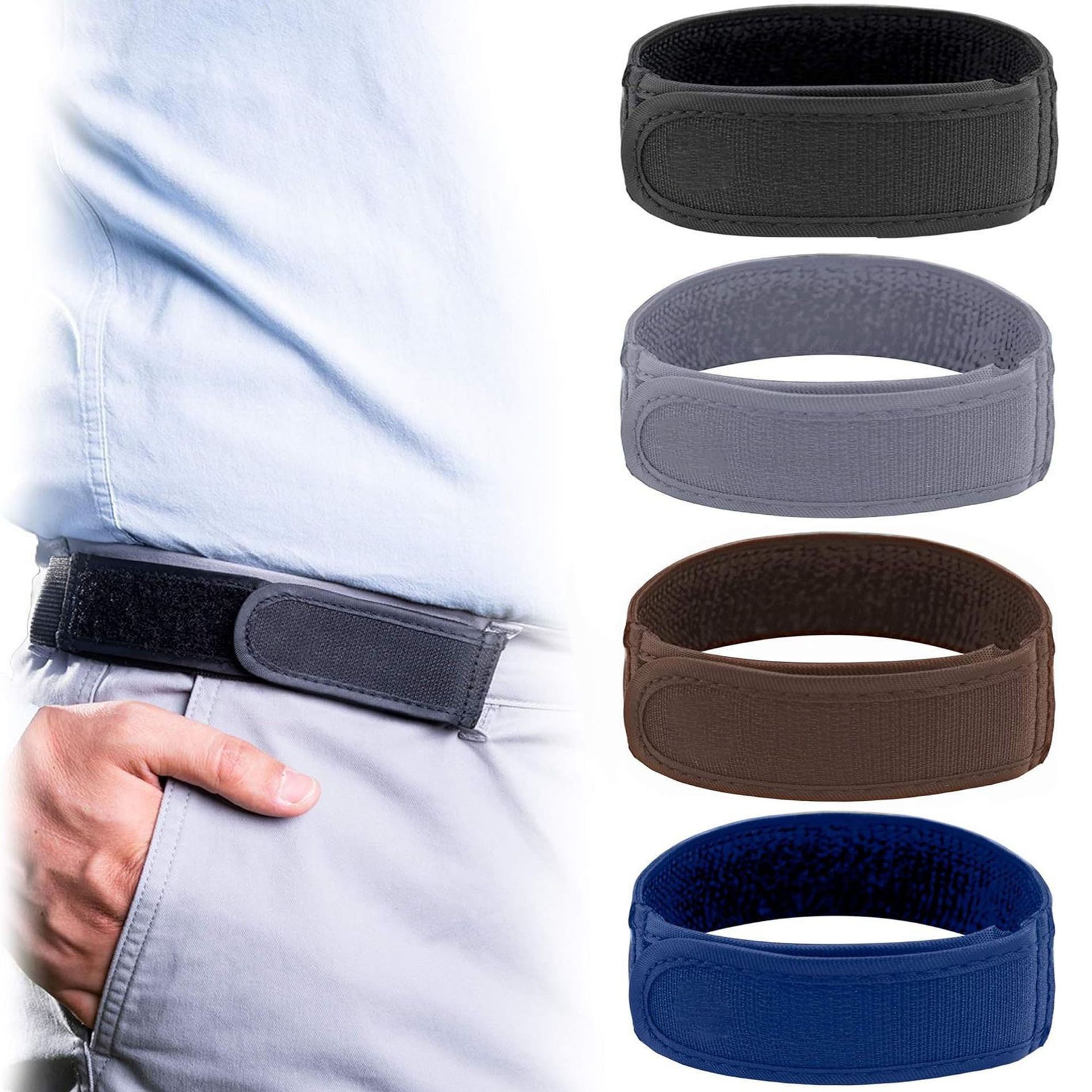 Ultrazachte elastische riemen zonder gesp Mode Comfortabele stijlvolle riemlus Gespvrije riem Unisex Gespvrije heupriemen Heren