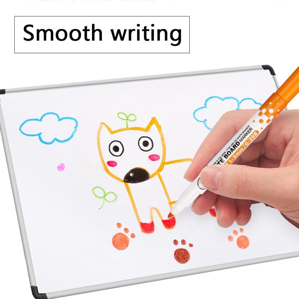 1 PC School Classroom Supplies Magnetic Erasable Whiteboard Pages Pens Dry Drawing Pen Children's Board Markers Eraser Mark E9G7