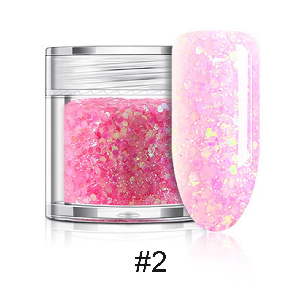 1 stuk nagel glinsterende pailletten nagelaccessoires patch gradiënt kleurrijke pailletten voor nail art manicure decoratie: 2