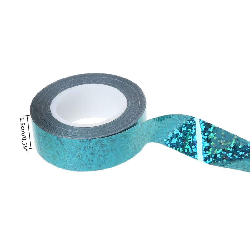 Ritmische Gymnastiek Decoratie Holografische Glitter Tape Ring Stok Accessoire