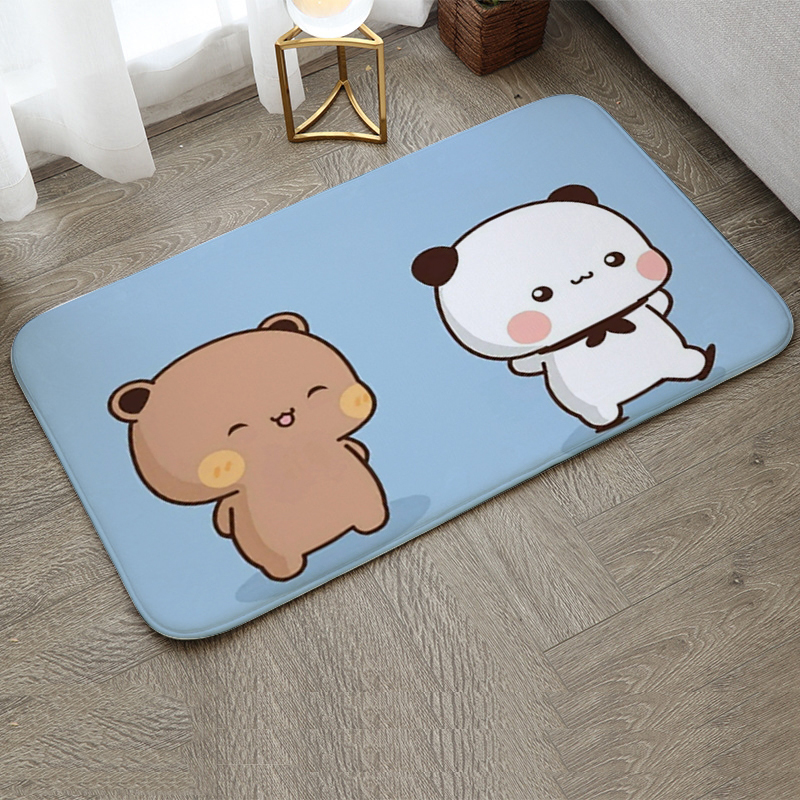 Tapis non ald de petite taille pour la décoration de la maison, porte d'entrée, virus, balcon, sol de la salle de bain, bienvenue, chambre à coucher