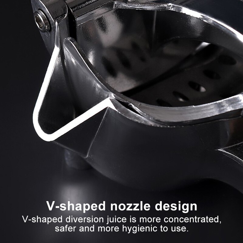 Exprimidor de zumo a presión de la mano, herramienta portátil para cocina, multifunción, Manual de aleación de aluminio, plata, 1 Uds.