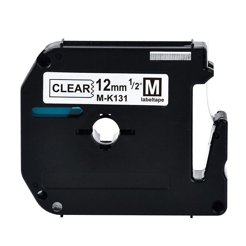 Multicolor 9/12mm mk231 tapes Compatible for Brother p-touch Label Printer mk-231 M-K231 MK-231 mk131 mk-131 m-k131 mk 431 531: 12mm black on clear