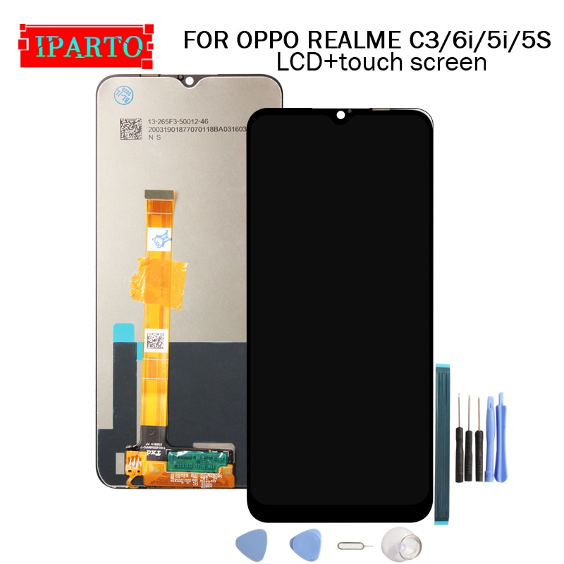 6.5Inch Voor Oppo Realme C3 Lcd-scherm + Touch Screen Digitizer Vergadering 100% Lcd + Touch Digitizer voor Realme 6i 5i 5S