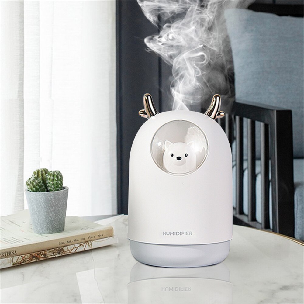 Electric Humidifier Aroma Air Diffuser Ultrasonic Air Humidifier Diffuser Cool Mist Maker For Home Essential Oil USB 300ml