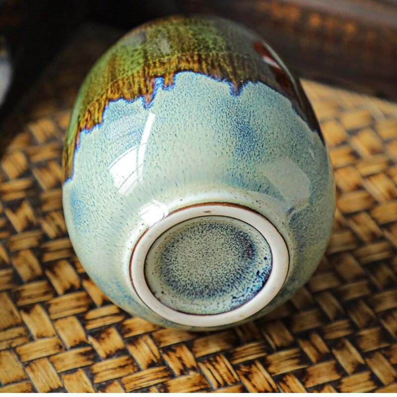 80Ml Ceramic Espresso Cup Oven Change Colorful Coffee Mug Kung Fu Tea Cup Whiskey Glass Home Cafe Bar Drinkware