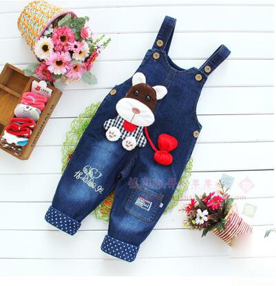 Baby Broek Denim Baby Overalls Herfst Kleine Kinderen Bib Broek Kinderen Jongens Meisjes Broek Voor Peuter Cartoon Longs Jeans