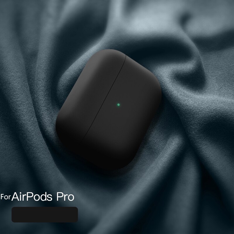 Siliconen Case Voor Airpods Pro Case Draadloze Bluetooth Voor Apple Airpods Pro Case Cover Oortelefoon Case Voor Air Pods Pro 3 Fundas: AKP02-CBBlack