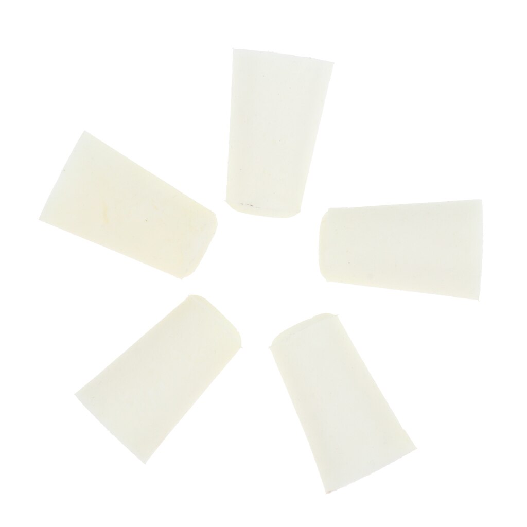5 Pieces Silicone Rubber Stopper Plug Bung Caps for Flask Test Tubes 15-19mm