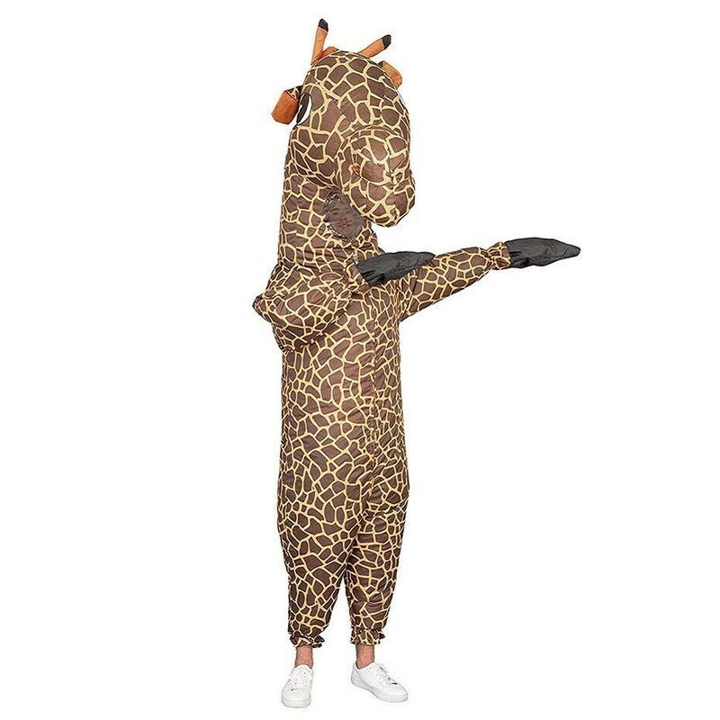 Halloween gonflable girafe mascotte Costume intéressant scène Performance Cosplay fête jeu carnaval noël pâques annonce vêtements