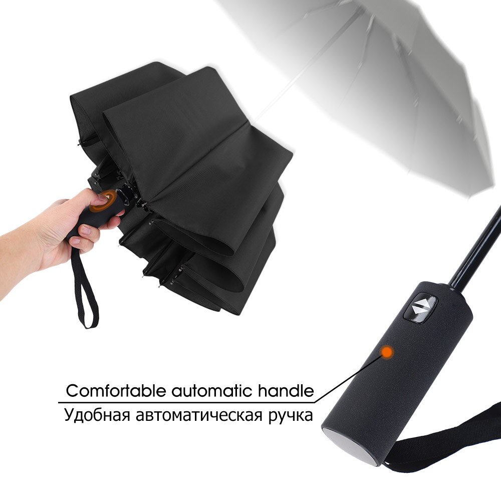 12K Windproof Double Layer Resistant Umbrella Fully Automatic Rain Men Women Strong Luxury Business Male Large Umbrellas Parasol