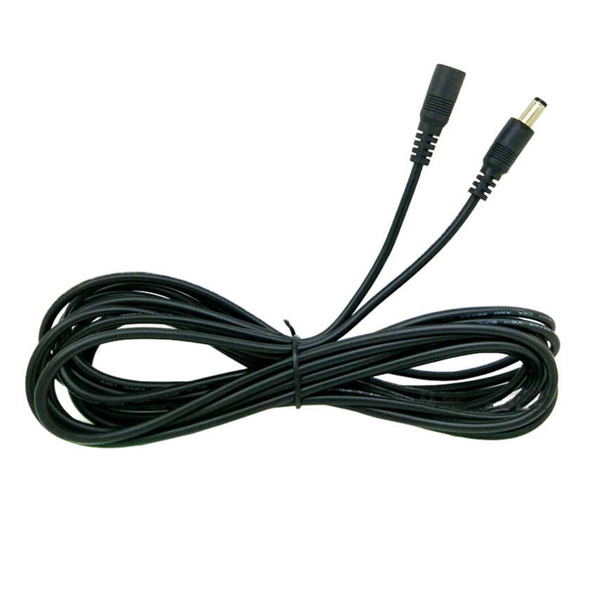 3m DC12V Power Extension Cable, 3.5mm outer diameter Connector Male To Female For CCTV Network Security Camera