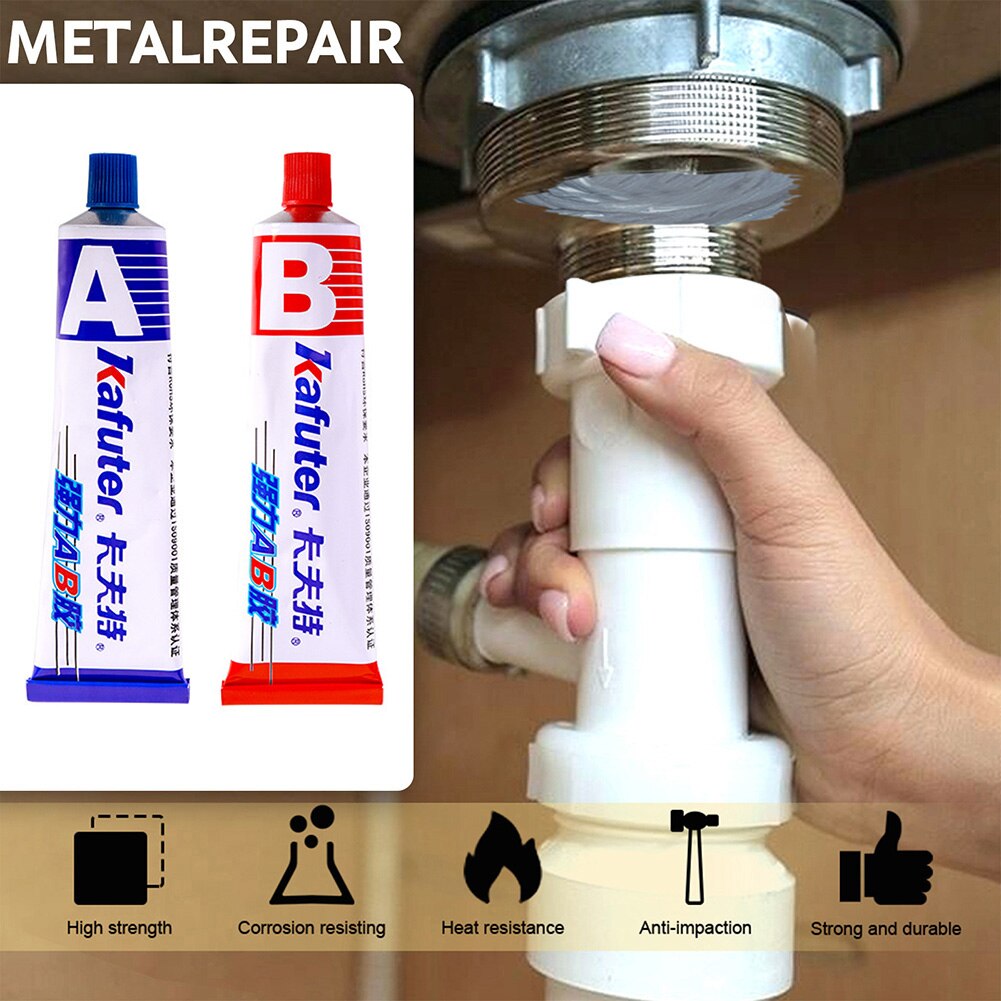 16g/70g Kafuter A+B Glue Acrylate Structure Glue Special Quick-Drying Glue Glass Metal Stainless Waterproof Strong Adhesive Glue