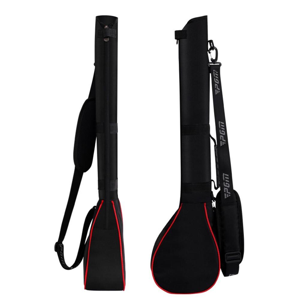 HobbyLane Portable Lightweight Golf Clubs Carry Bag with Three Clubs Mini Nylon Golf Clubs Travel Bag: red edge
