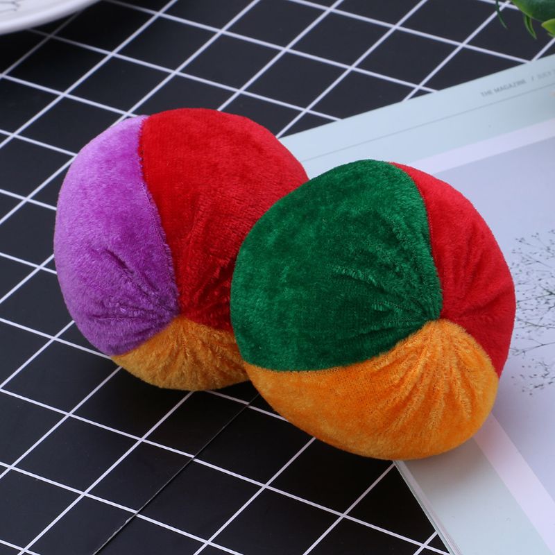 1 Pc Soft Colorful Juggling Ball Handmade Children Footbag Kindergarten Supplies