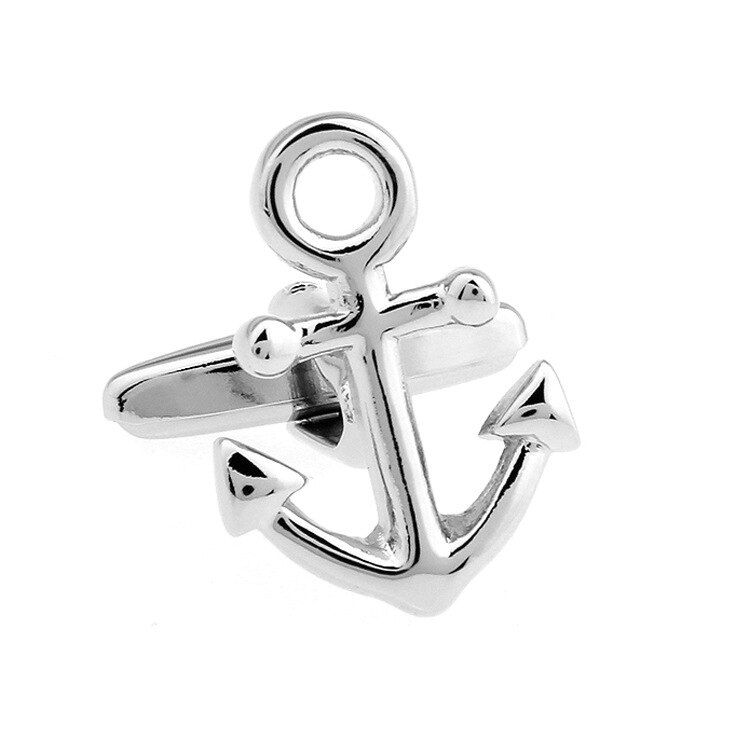 Gemelos de estilo francés con personalidad para hombre, para negocios y banquetes, Cocktail Party para puños de la camisa, botones, gemelos de ancla