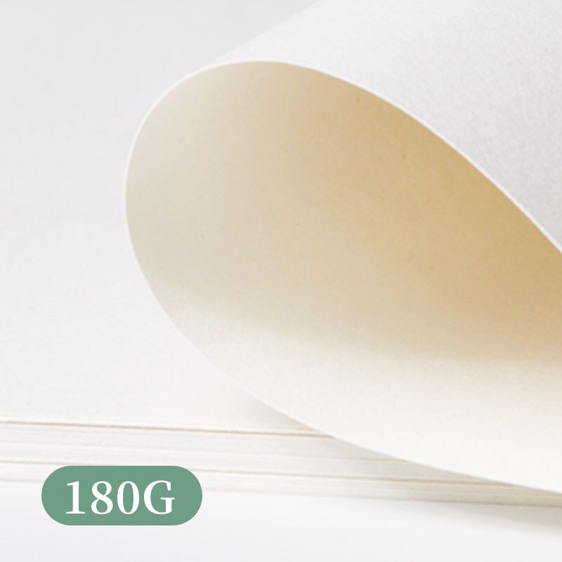 Sketch Paper 16K/180g Thickened Yellowish 8k Beginner Art Students Hand-Painted Wood Pulp Special Drawing Book