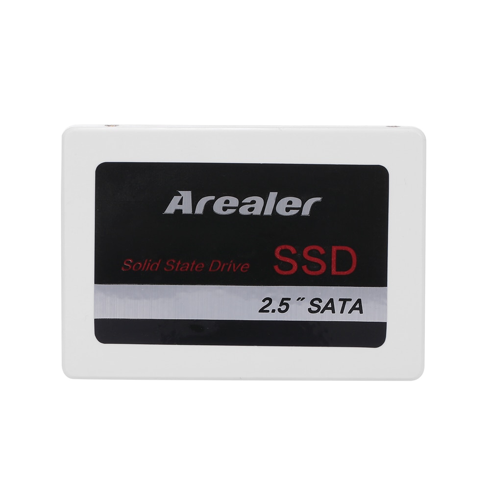 Arealer 2.5inch SSD 8GB 16GB 32GB 64GB 1TB Solid State Drive SATA 3 SSD Solid State High Speed Storage for Desktop white