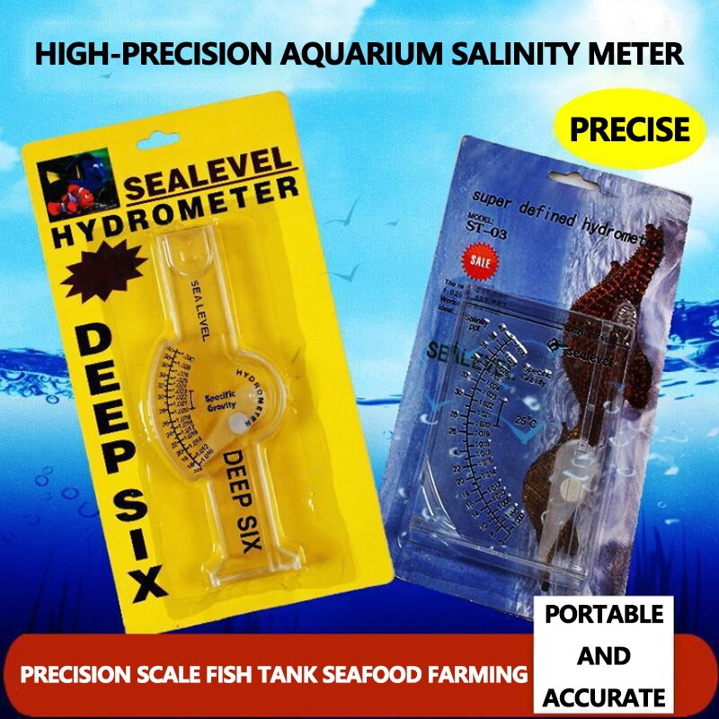 Sea water density meter Density meter Sea water hydrometer For aquarium Sea water salinity meter