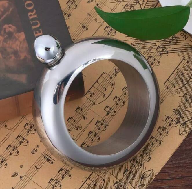 Bangle Bracelet Hip Flask 100ml Portable Round Chic Wine Bottle Whiskey Vodka Alcohol Drinkware: Color 1