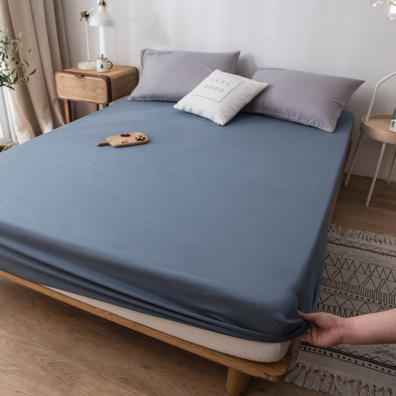 Soft Fit Waterproof Bed Sheet Mattress Cover With Elastic Band Sheets At 4 Sides（Without Pillowcase）