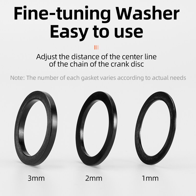 ROCKBROS Bicycle Bottom Bracket BSA Thread Kit Ceramic Bearing Diameter 24-22mm For Shimano/SRAM/GXP/SRAM-DUB Crankset