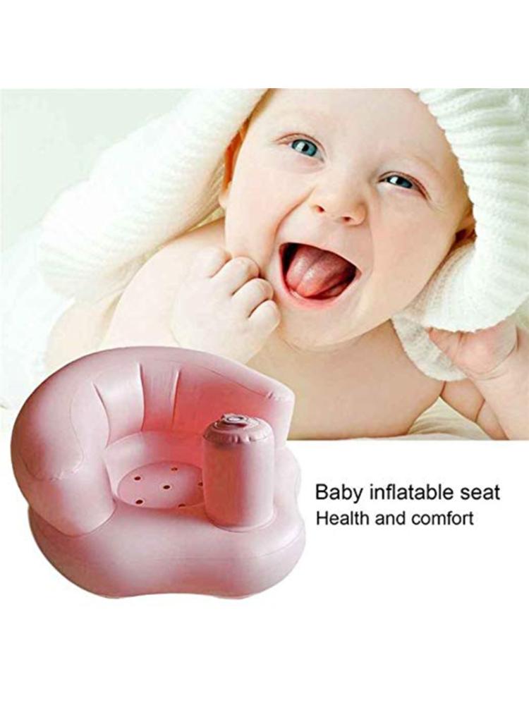 Portable Baby Learning Seat Inflatable Bath Chair PVC Sofa Shower Stool for Play P31B
