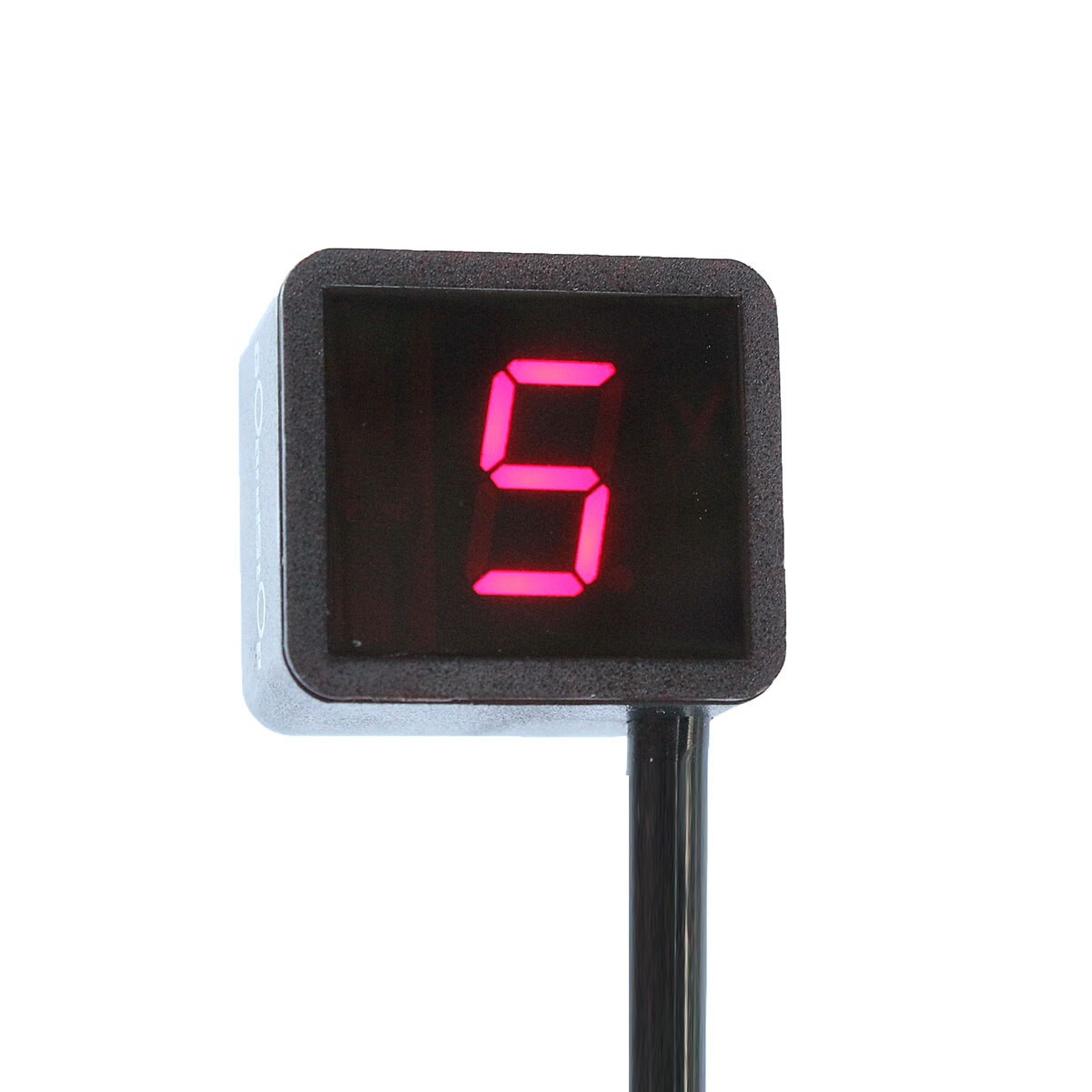 6 Speed Neutrale Universele Motorfiets/Fiets Digital Gear Indicator Led Display + Schakelhendel Magneet: Rood