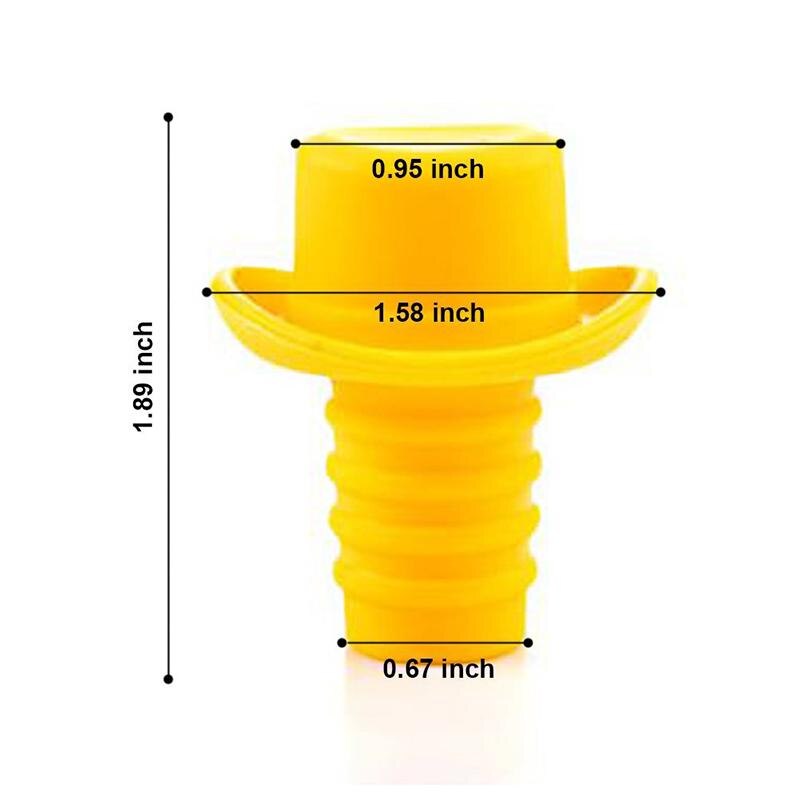 Bouchon de vin chapeau formel bière Soda bouchon de bouteille en liège couvercle drôle bouchon de bouteille Silicone cuisine barre fournitures barre outils