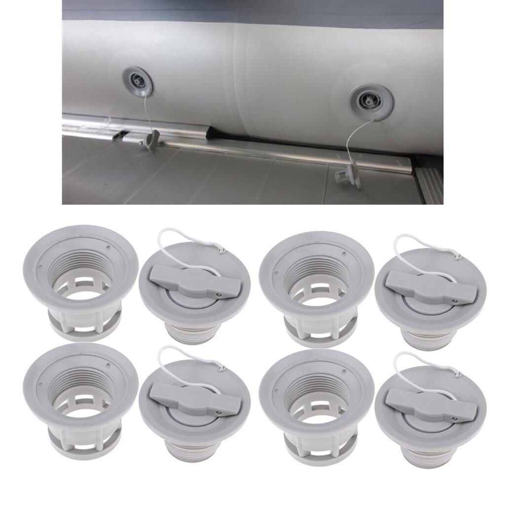 4 szt. 6 otworów kajak ponton śruba wpuszczana uszczelka zawór powietrza z nakrętką