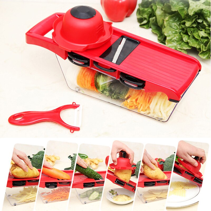 Groentesnijder Keuken Accessoires Slicer Fruit Cutter Aardappel Dunschiller Wortel Kaas Rasp Groentesnijder