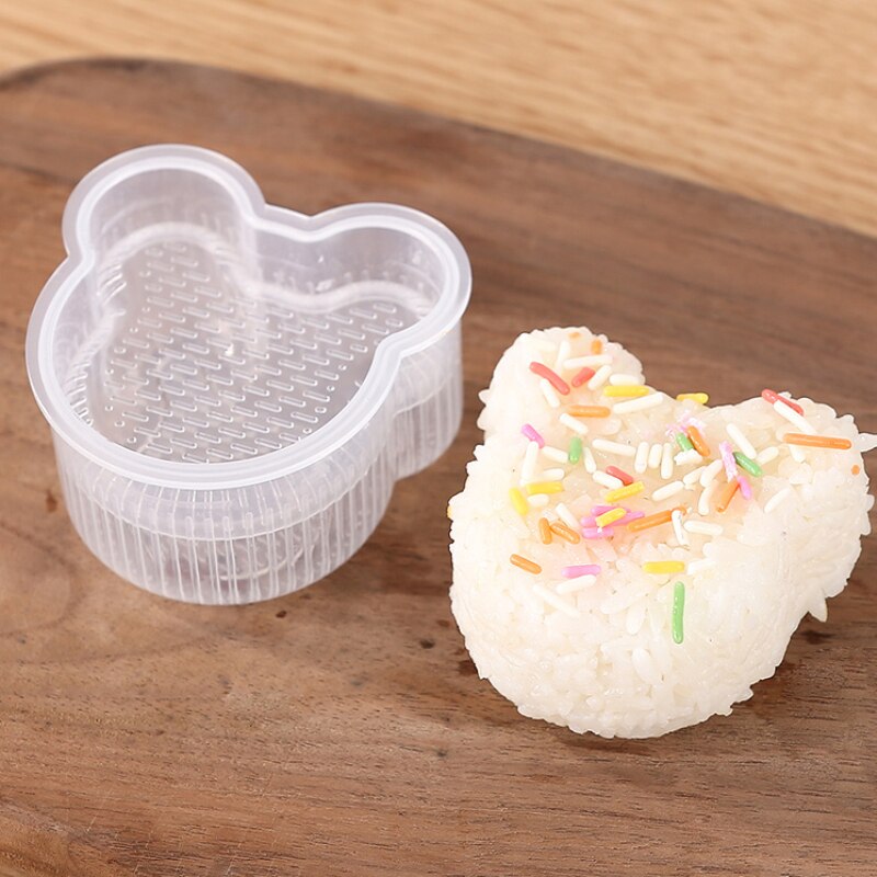 Donut-shaped rice ball mold Japanese-style round rice mold household DIY children's rice bento sushi maker Accessory: Little Bear