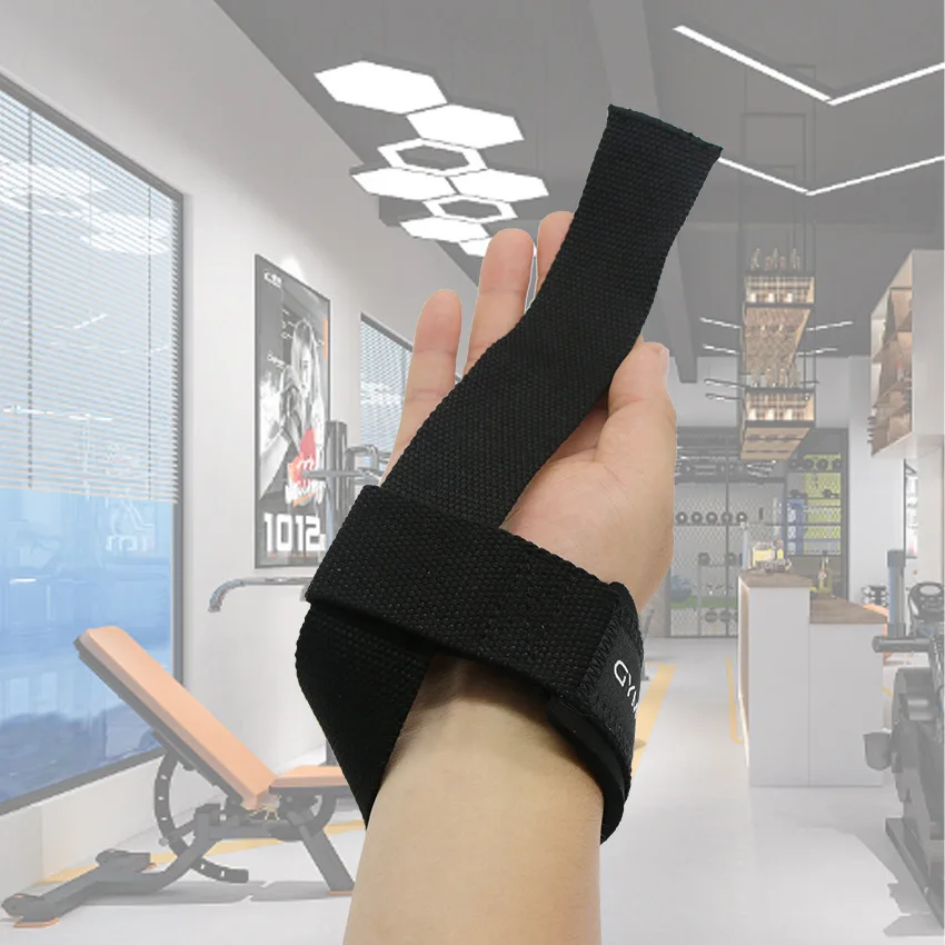 Pure Cotton Wrist Support Barbell Grip Strength Belt for Pull Ups And Deadlifts Sports Fitness Weightlifting Assistance Band
