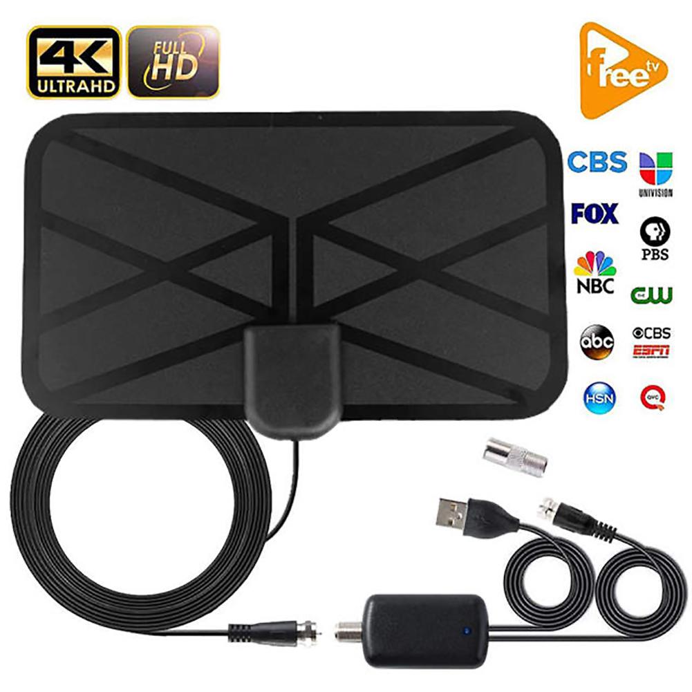 Newest Indoor 4K Digital 28db High Gain HDTV Aerial 1280 Miles HD TV Antenna With Amplified For Local Channels Broadcast