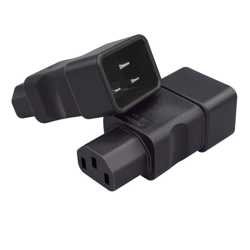 1PCS Black IEC 320 C14 to C20 power adapter plug C19 to C13 AC Plug convert adapter male to female plug socket converter